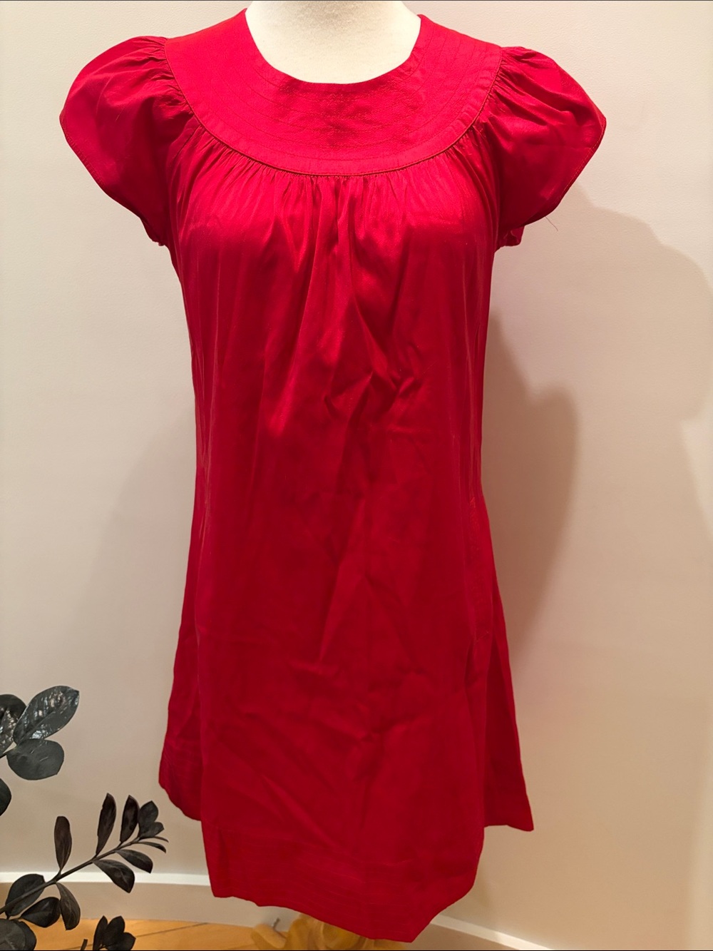 Calypso Red Silk Dress - Small